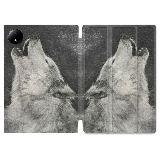 Coque Renforcée Pour Xiaomi Redmi Pad SE 8.7 Animal Loup Hurlement