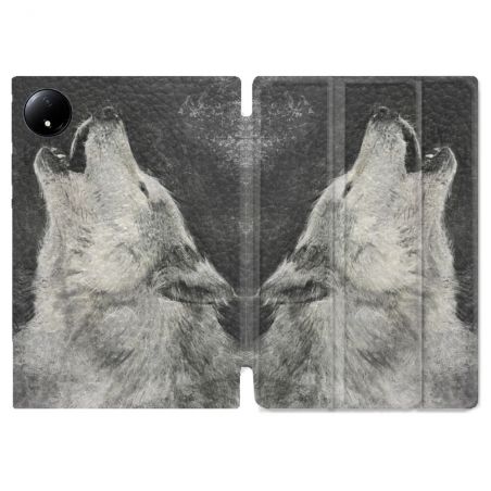 Coque Renforcée Pour Xiaomi Redmi Pad SE 8.7 Animal Loup Hurlement