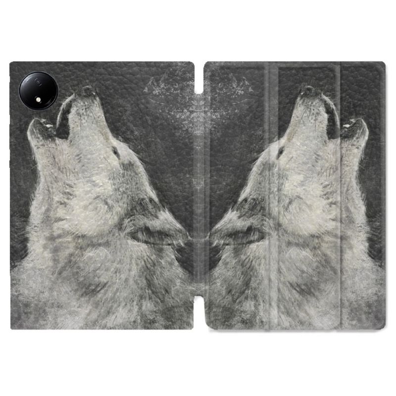 Coque Renforcée Pour Xiaomi Redmi Pad SE 8.7 Animal Loup Hurlement