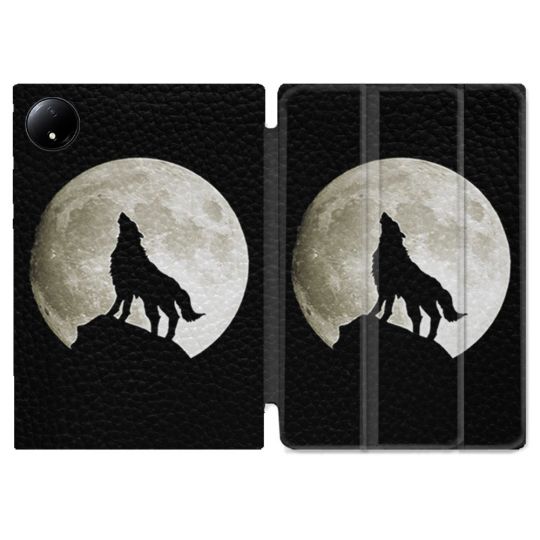Coque Renforcée Pour Xiaomi Redmi Pad SE 8.7 Animal Loup Noir