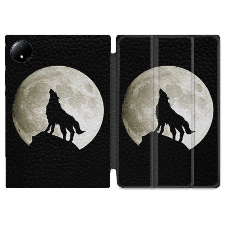 Coque Renforcée Pour Xiaomi Redmi Pad SE 8.7 Animal Loup Noir