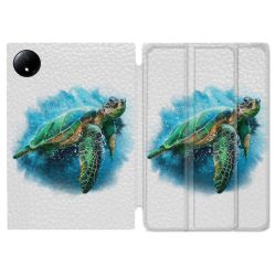 Coque Renforcée Pour Xiaomi Redmi Pad SE 8.7 Animal Tortue Blanche multicolore