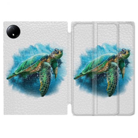 Coque Renforcée Pour Xiaomi Redmi Pad SE 8.7 Animal Tortue Blanche multicolore
