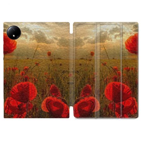 Coque Renforcée Pour Xiaomi Redmi Pad SE 8.7 Fleur Coquelicot