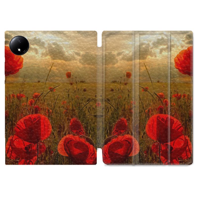 Coque Renforcée Pour Xiaomi Redmi Pad SE 8.7 Fleur Coquelicot