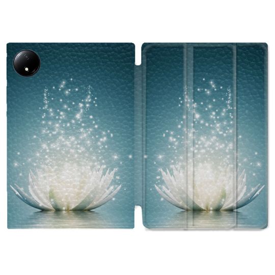 Coque Renforcée Pour Xiaomi Redmi Pad SE 8.7 Fleur Lotus Blanc