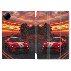Coque Renforcée Pour Xiaomi Redmi Pad SE 8.7 Ford Mustang GT500 Rouge