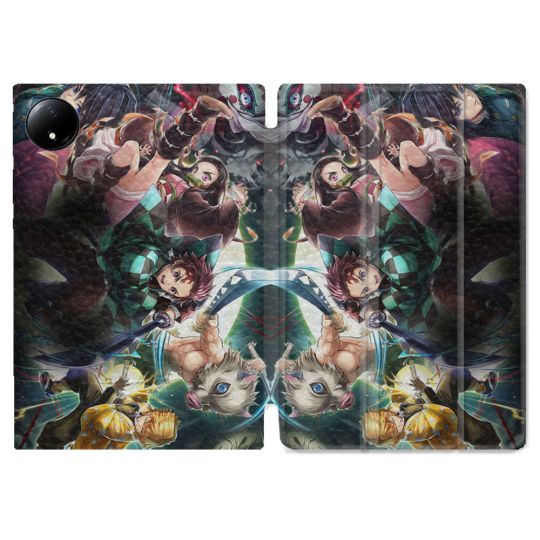 Coque Renforcée Pour Xiaomi Redmi Pad SE 8.7 Manga Demon Slayer Groupe