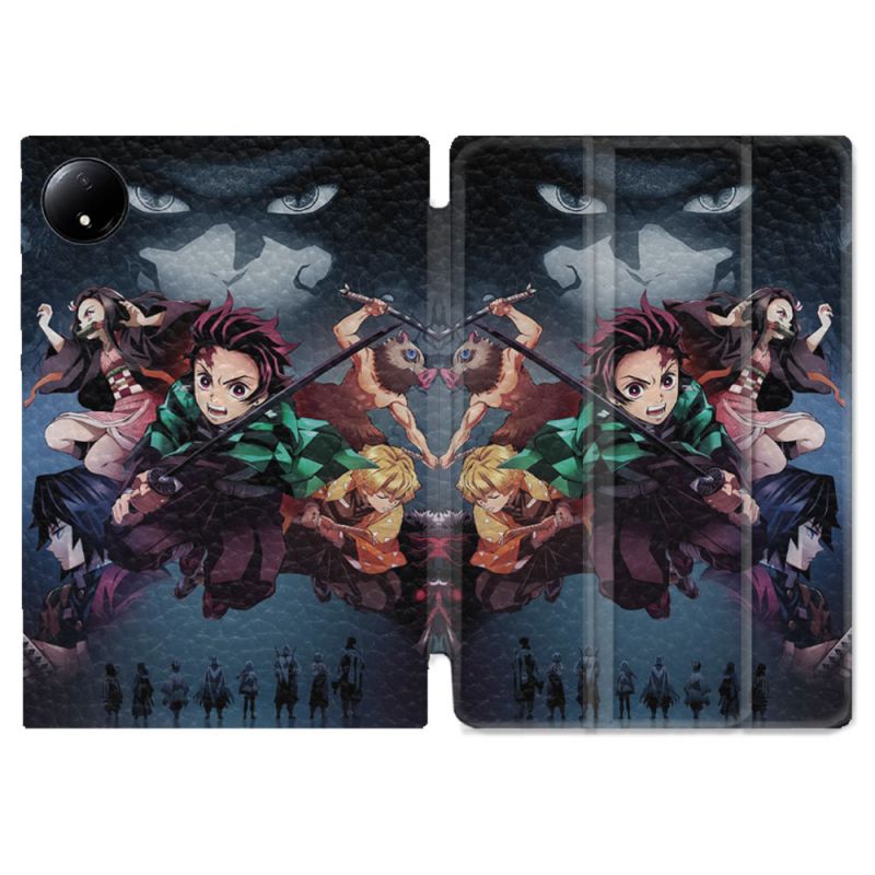 Coque Renforcée Pour Xiaomi Redmi Pad SE 8.7 Manga Demon Slayer Noir
