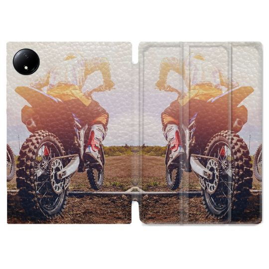 Coque Renforcée Pour Xiaomi Redmi Pad SE 8.7 Moto Cross Soleil