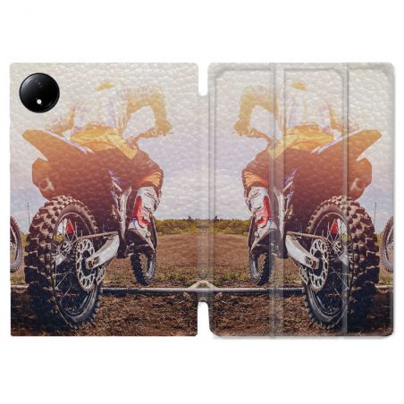 Coque Renforcée Pour Xiaomi Redmi Pad SE 8.7 Moto Cross Soleil