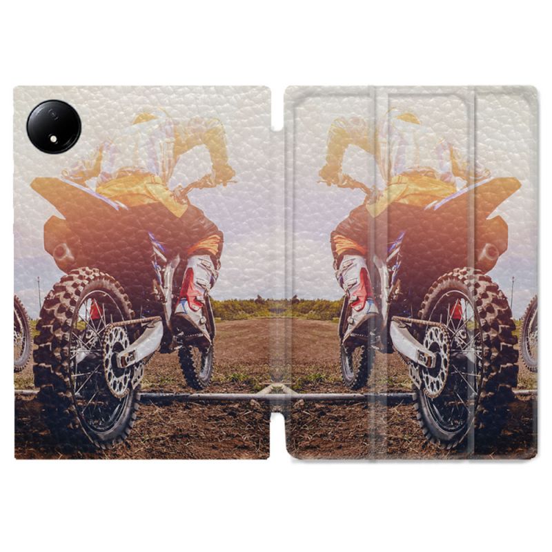 Coque Renforcée Pour Xiaomi Redmi Pad SE 8.7 Moto Cross Soleil