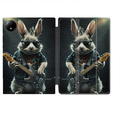 Coque Renforcée Pour Xiaomi Redmi Pad SE 8.7 Musique Rock Lapin