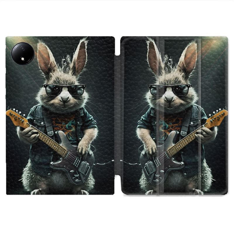 Coque Renforcée Pour Xiaomi Redmi Pad SE 8.7 Musique Rock Lapin