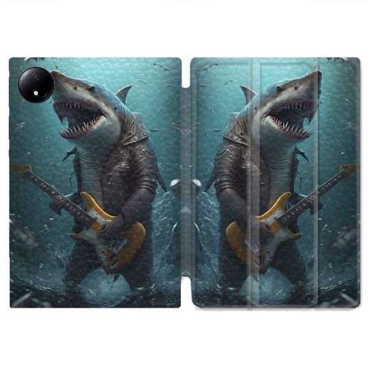 Coque Renforcée Pour Xiaomi Redmi Pad SE 8.7 Musique Rock Requin