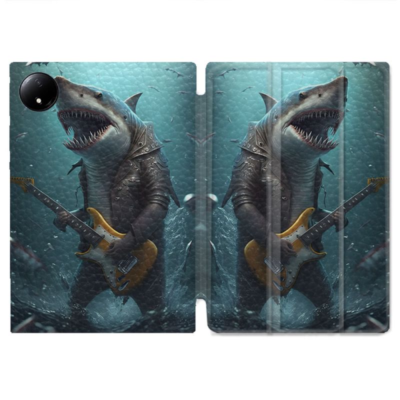 Coque Renforcée Pour Xiaomi Redmi Pad SE 8.7 Musique Rock Requin