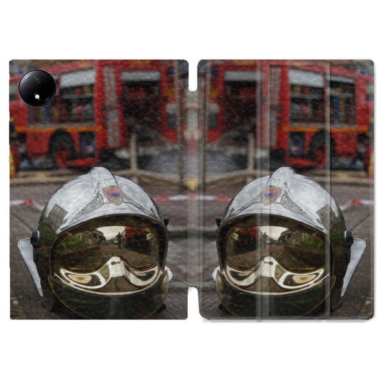 Coque Renforcée Pour Xiaomi Redmi Pad SE 8.7 Pompier Casque Camion