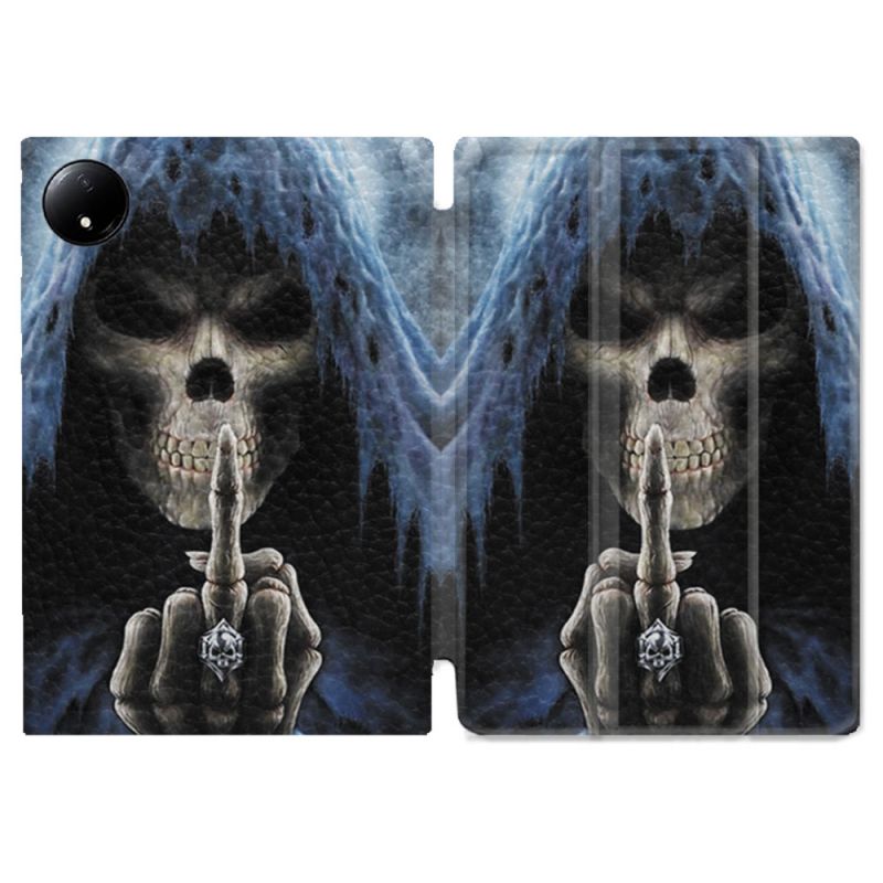 Coque Renforcée Pour Xiaomi Redmi Pad SE 8.7 Tete de Mort Doigt