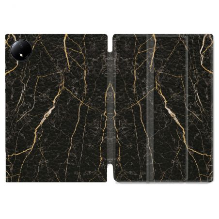 Coque Renforcée Pour Xiaomi Redmi Pad SE 8.7 Texture Marbre Noir