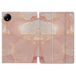Coque Renforcée Pour Xiaomi Redmi Pad SE 8.7 Texture Marbre Rose