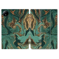Coque Renforcée Pour Xiaomi Redmi Pad SE 8.7 Texture Marbre Vert