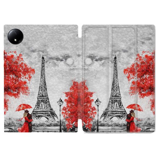 Coque Renforcée Pour Xiaomi Redmi Pad SE 8.7 Voyage France Paris Rouge