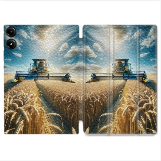 Coque Renforcée Pour Redmi Pad Pro 4G Agriculture Moissonneuse Blé