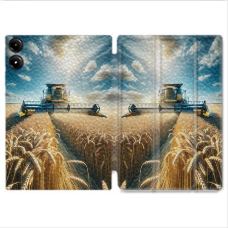 Coque Renforcée Pour Redmi Pad Pro 4G Agriculture Moissonneuse Blé