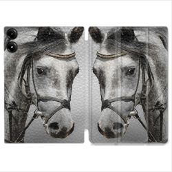 Coque Renforcée Pour Redmi Pad Pro 4G Animal Cheval Blanc