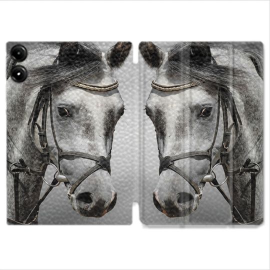 Coque Renforcée Pour Redmi Pad Pro 4G Animal Cheval Blanc