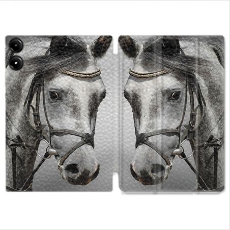 Coque Renforcée Pour Redmi Pad Pro 4G Animal Cheval Blanc