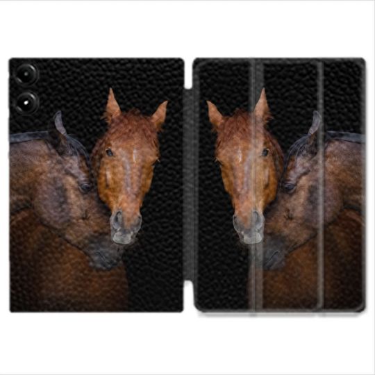 Coque Renforcée Pour Redmi Pad Pro 4G Animal Cheval Marron