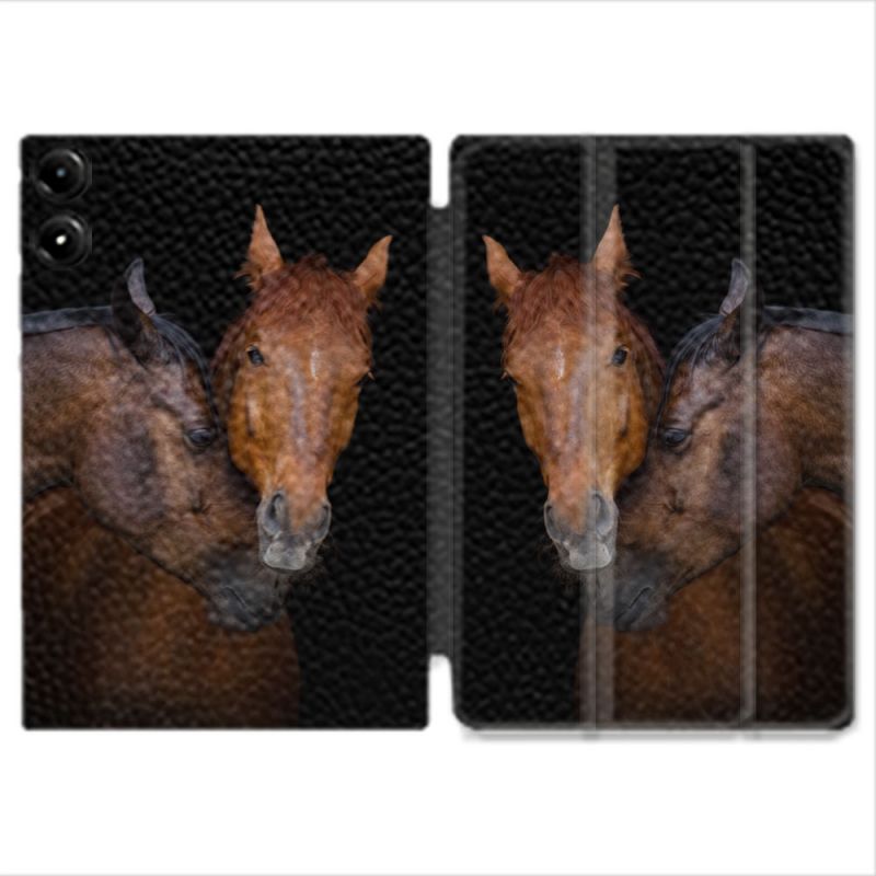 Coque Renforcée Pour Redmi Pad Pro 4G Animal Cheval Marron