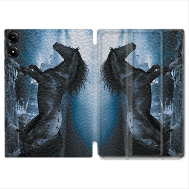 Coque Renforcée Pour Redmi Pad Pro 4G Animal Cheval Noir