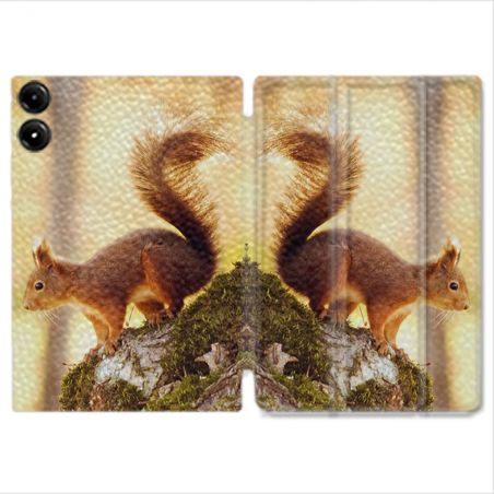 Coque Renforcée Pour Redmi Pad Pro 4G Animal Ecureuil Bois