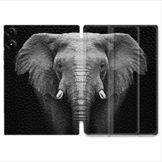Coque Renforcée Pour Redmi Pad Pro 4G Animal Elephant Noir