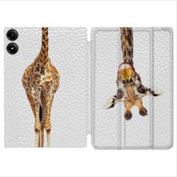Coque Renforcée Pour Redmi Pad Pro 4G Animal Girafe Blanche