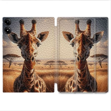 Coque Renforcée Pour Redmi Pad Pro 4G Animal Girafe Savane