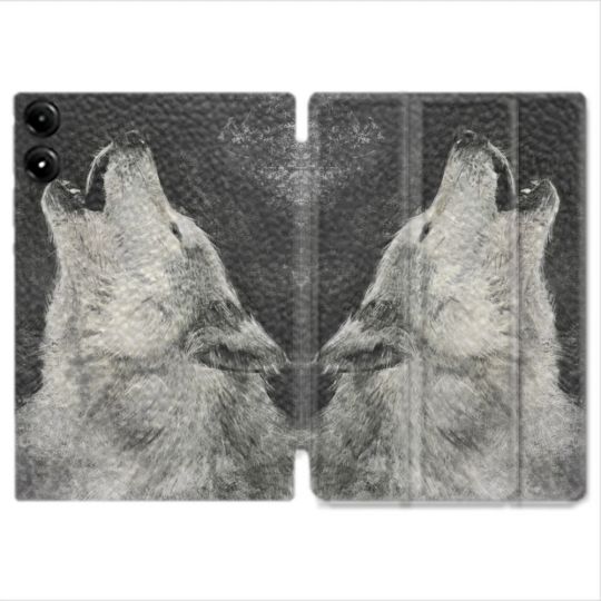 Coque Renforcée Pour Redmi Pad Pro 4G Animal Loup Hurlement