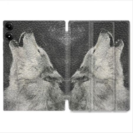 Coque Renforcée Pour Redmi Pad Pro 4G Animal Loup Hurlement