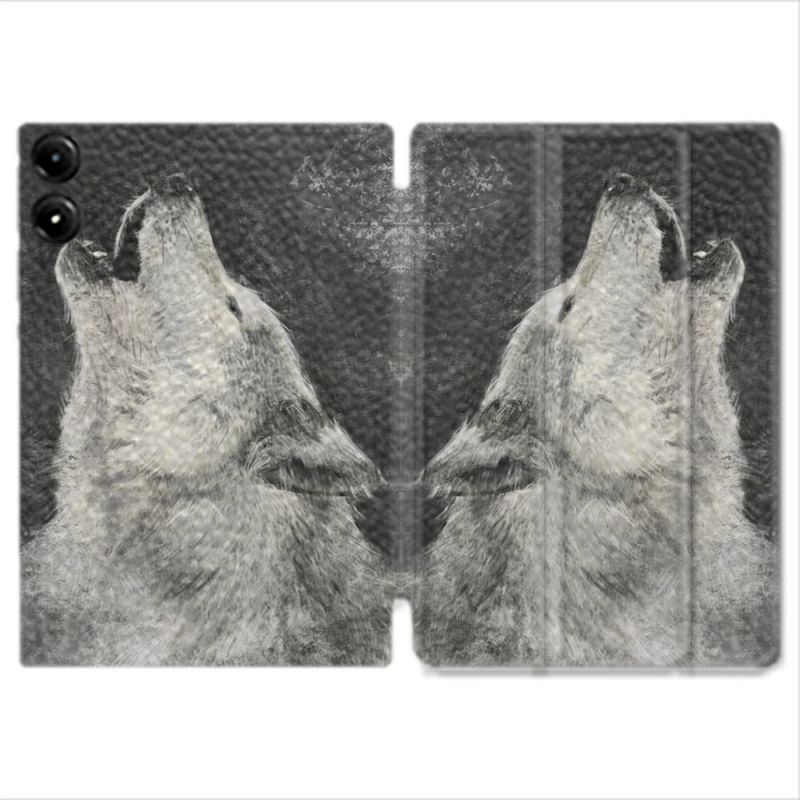 Coque Renforcée Pour Redmi Pad Pro 4G Animal Loup Hurlement