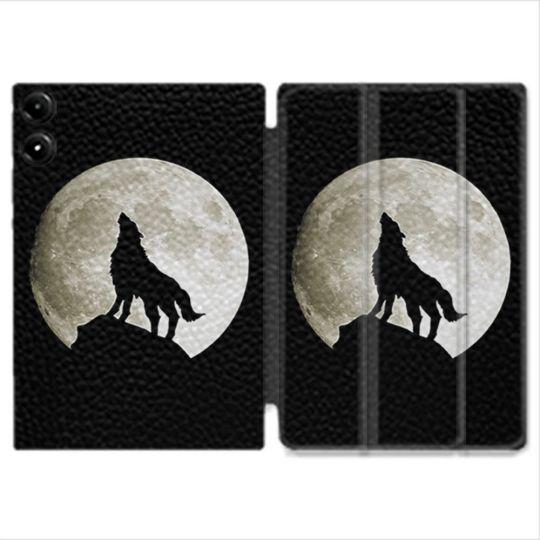 Coque Renforcée Pour Redmi Pad Pro 4G Animal Loup Noir