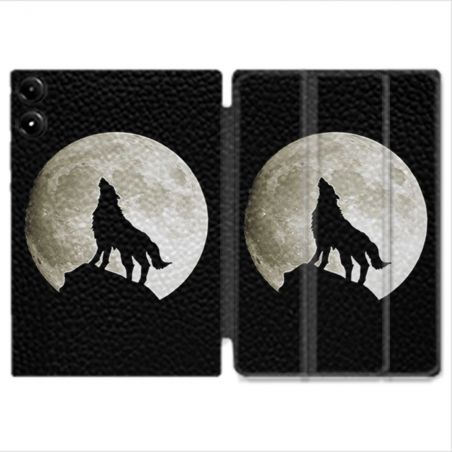 Coque Renforcée Pour Redmi Pad Pro 4G Animal Loup Noir