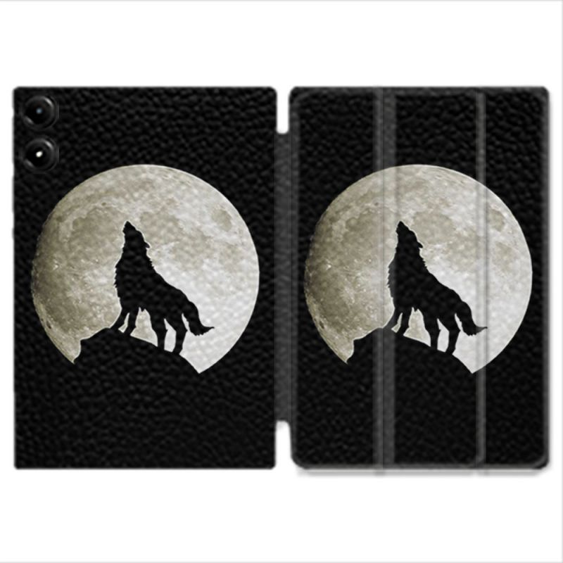 Coque Renforcée Pour Redmi Pad Pro 4G Animal Loup Noir