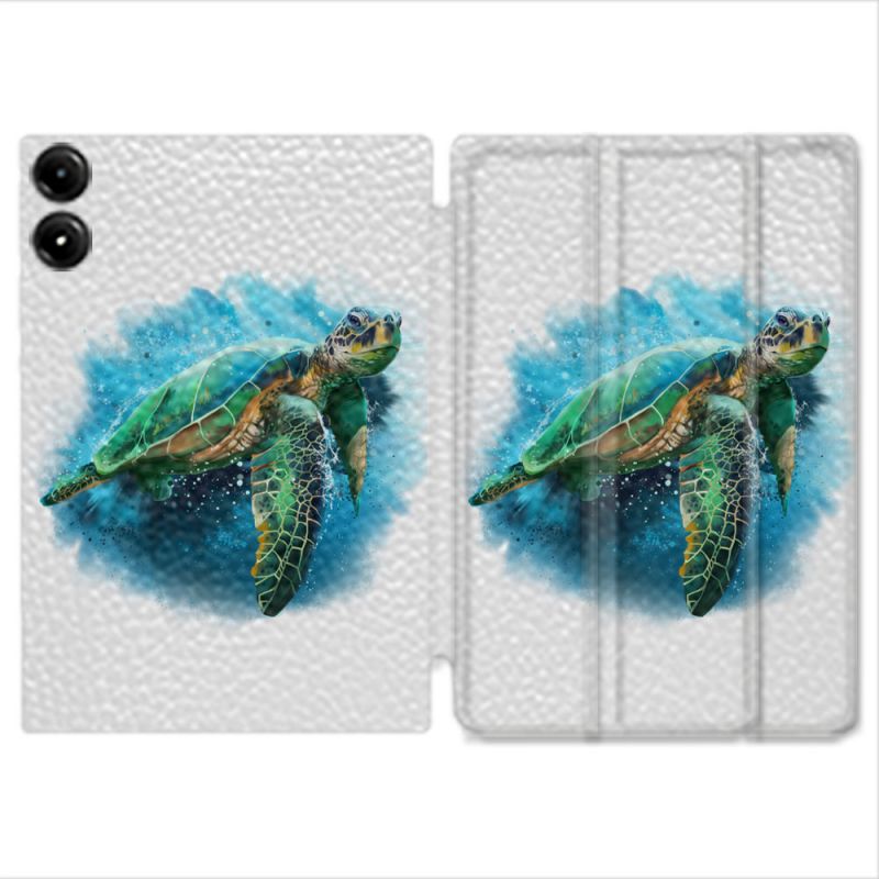 Coque Renforcée Pour Redmi Pad Pro 4G Animal Tortue Blanche multicolore