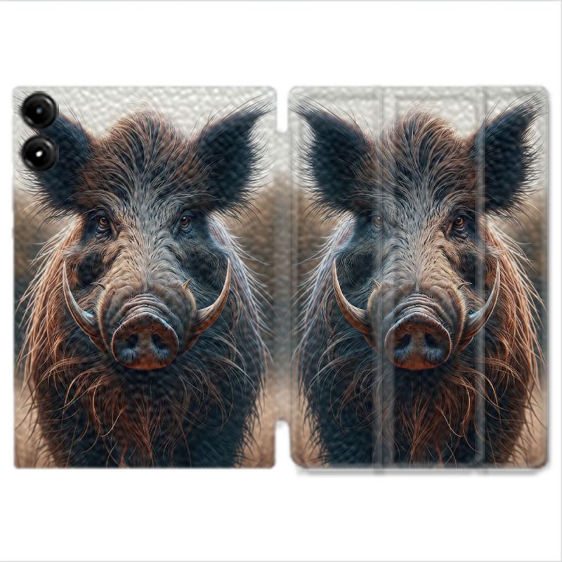 Coque Renforcée Pour Redmi Pad Pro 4G Chasse Sanglier Attaque