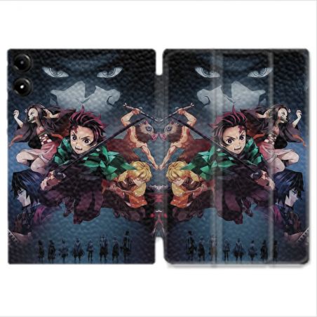 Coque Renforcée Pour Redmi Pad Pro 4G Manga Demon Slayer Noir