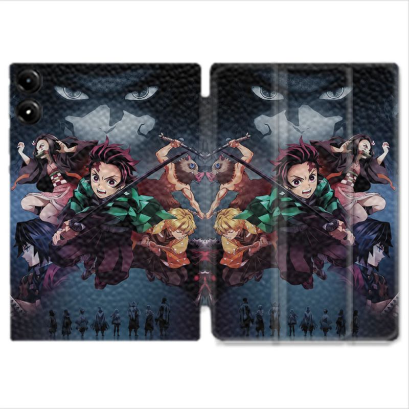 Coque Renforcée Pour Redmi Pad Pro 4G Manga Demon Slayer Noir