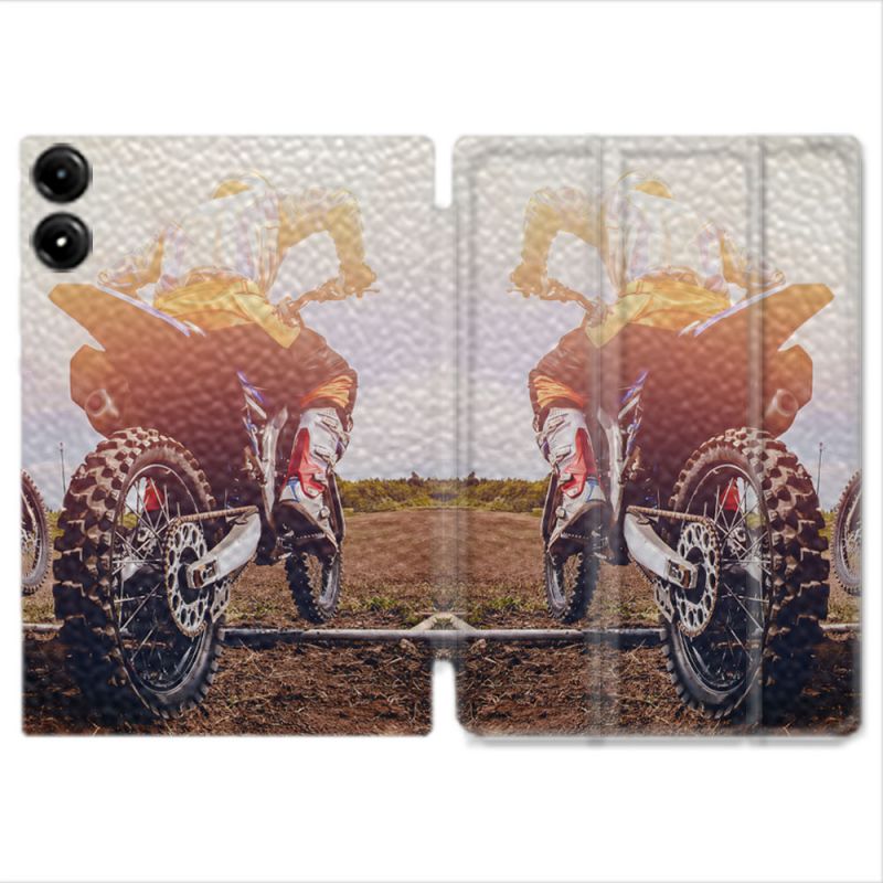 Coque Renforcée Pour Redmi Pad Pro 4G Moto Cross Soleil