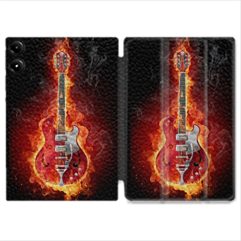 Coque Renforcée Pour Redmi Pad Pro 4G Musique Guitare Electrique